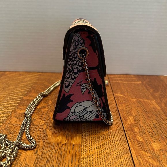 Furla Mini Metropolis Pink Peacocks Limited Edition Crossbody Handbag - Picture 3 of 7
